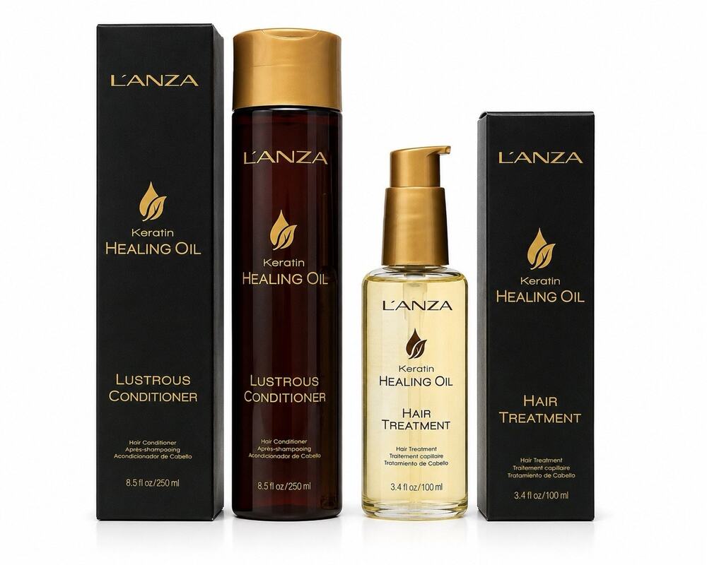 L’ANZA Keratin Healing Oil Hair Treatment 3.4 fl oz & Conditioner 8.5 fl oz